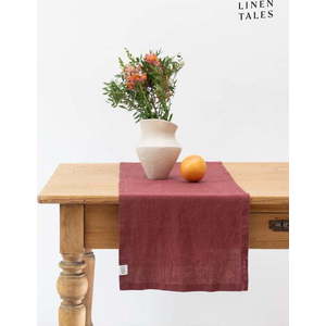 Lněný běhoun na stůl 40x150 cm Marsala – Linen Tales obraz