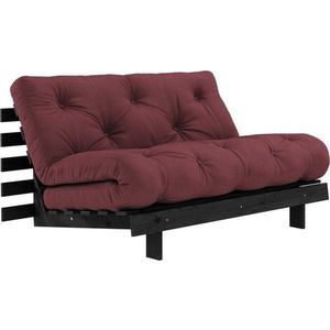 Vínová rozkládací pohovka 140 cm Roots Black Night – Karup Design obraz