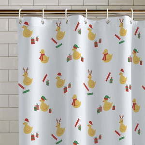 Sprchový závěs 180x180 cm Christmas Quacker – Catherine Lansfield obraz