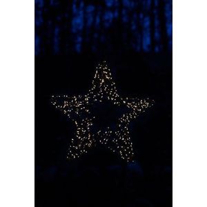 Černá světelná dekorace na baterky ø 36 cm Viola Star – Sirius obraz