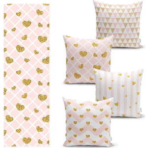 Set povlaků na polštář a běhounu 5 ks – Mila Home obraz