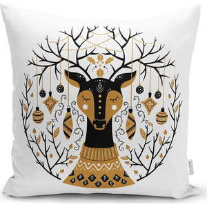 Povlak na polštář s vánočním motivem 43x43 cm Golden Illustration – Mila Home obraz