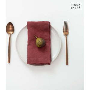 Lněné ubrousky v sadě 2 ks 40x40 cm Marsala – Linen Tales obraz