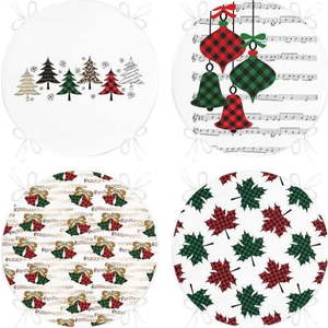 Podsedáky v sadě 4 ks s vánočním motivem ø 40 cm Tartan – Mila Home obraz