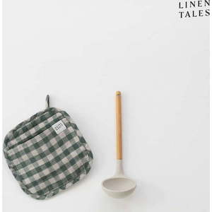 Lněná chňapka Forest Green Gingham – Linen Tales obraz