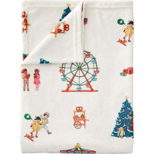 Bílá dětská deka z mikroplyše 150x200 cm Christmas Fairground – Belle & Boo obraz