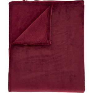 Červená deka z mikroplyše 130x170 cm Raschel Velvet – Catherine Lansfield obraz