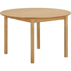 Kulatý rozkládací jídelní stůl s přídavnou deskou v dekoru dubu ø 120 cm Bundaberg – House Nordic obraz