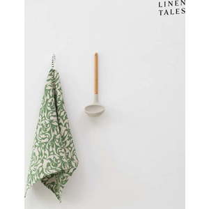 Lněná utěrka 45x65 cm Evergreen Damask – Linen Tales obraz