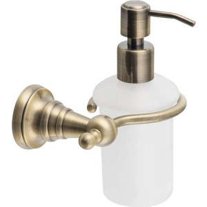 Nástěnný dávkovač mýdla z mosazi a skla Sapho Diamond, 200 ml obraz