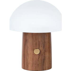 Bílá/v tmavě přírodní barvě LED stolní lampa (výška 7 cm) Alice Mushroom – Gingko obraz