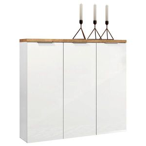 Xora BOTNÍK, bílá, barvy dubu, 120/115/34 cm obraz