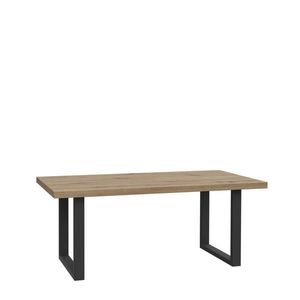 MID.YOU KONFERENČNÍ STOLEK, černá, barvy dubu, kov, plast, kompozitní dřevo, 110/60/45 cm obraz