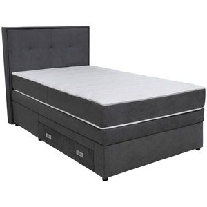 Hom`in POSTEL BOXSPRING, 120/200 cm, tmavě šedá obraz