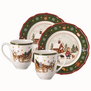 Hutschenreuther SNÍDAŇOVÁ SOUPRAVA, porcelán obraz