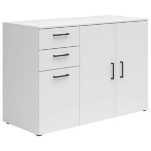 Carryhome KOMODA, bílá, 120/83/52 cm obraz