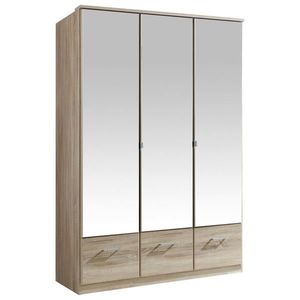 MID.YOU ŠATNÍ SKŘÍŇ SE ZRCADLEM, barvy dubu, 135/199/58 cm obraz