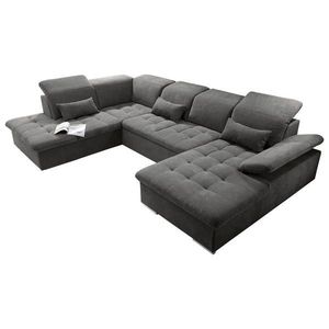 MID.YOU SEDACÍ SOUPRAVA, textil, tmavě šedá obraz