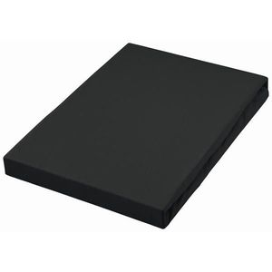 Fleuresse ELASTICKÉ PROSTĚRADLO, žerzej, černá, 100/200 cm obraz