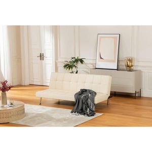 P & B ROZKLÁDACÍ POHOVKA, textil, krémová obraz