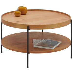 Hom`in KONFERENČNÍ STOLEK, černá, barvy dubu, dřevo, kompozitní dřevo, 80/80/45 cm obraz