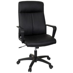 MID.YOU OTOČNÁ ŽIDLE, vzhled kůže, černá obraz