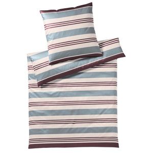 Yes for bed POVLEČENÍ, makosatén, šedá, vínově červená, 135/200 cm obraz