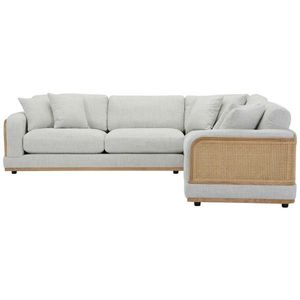 Livetastic ROHOVÁ SEDAČKA, dřevo, textil, světle šedá obraz