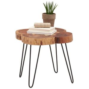 Ambia Home ODKLÁDACÍ STOLEK, akácie, černá, barvy akácie obraz