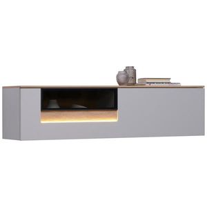 Dieter Knoll ZÁVĚSNÁ SKŘÍŇKA, sukový dub, světle šedá, 150, 3/37, 8/36 cm obraz
