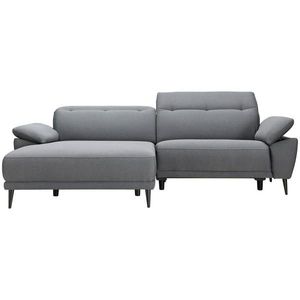 MID.YOU ROHOVÁ SEDAČKA, textil, světle šedá obraz
