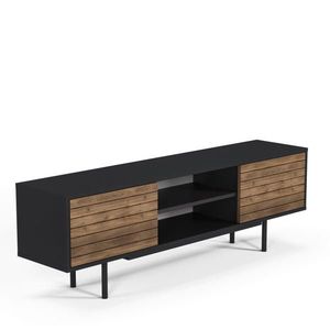 Livetastic NÍZKÁ KOMODA, černá, barvy vlašských ořechů, 160/50, 5/35 cm obraz