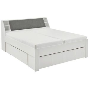 Carryhome POSTEL, 180/200 cm, šedá, bílá obraz
