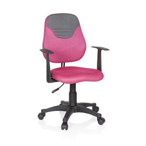 MID.YOU OTOČNÁ ŽIDLE PRO MLÁDEŽ, šedá, pink obraz