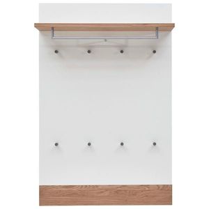 Dieter Knoll ŠATNÍ PANEL, bílá, barvy dubu, divoký dub, 92/140/28 cm obraz