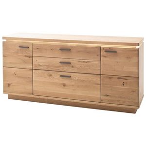 Linea Natura ŠIROKÁ KOMODA, trámový dub, barvy dubu, 180/84/44 cm obraz