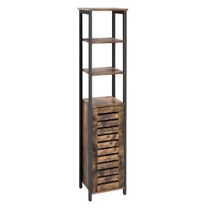 Boxxx REGÁL, hnědá, černá, uhlíková ocel, 37/167/30 cm obraz