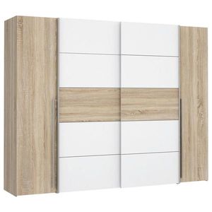 Carryhome ŠATNÍ SKŘÍŇ, Sonoma dub, bílá, 270/210/61 cm obraz