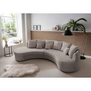 Livetastic SEDACÍ SOUPRAVA, textil, šedavě hnědá obraz