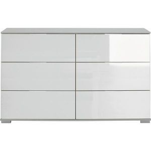 Carryhome KOMODA, bílá, 130/83/41 cm obraz