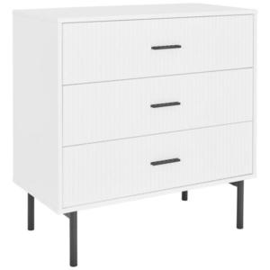MID.YOU KOMODA, černá, bílá, 80/80/40 cm obraz