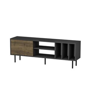 Livetastic NÍZKÁ KOMODA, antracitová, barvy vlašských ořechů, 160/57/35 cm obraz