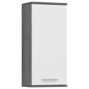 MID.YOU ZÁVĚSNÁ SKŘÍŇKA, vysoce lesklá bílá, šedá, vysoce lesklá bílá, 35/77/25 cm obraz