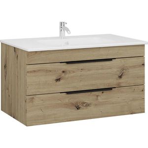Stylife SKŘÍŇKA S UMYVADLEM, dub artisan, dub artisan, 80 cm obraz