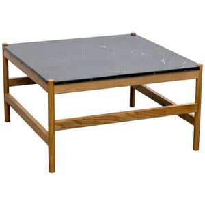 MID.YOU KONFERENČNÍ STOLEK, přírodní barvy, černá, dřevo, kámen, 80/45/80 cm obraz