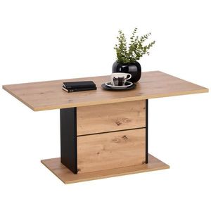 Hom`in KONFERENČNÍ STOLEK, černá, dub artisan, kompozitní dřevo, 110/65/50 cm obraz