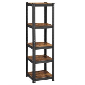 Boxxx REGÁL, hnědá, černá, 37/150/37 cm obraz