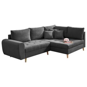MID.YOU ROHOVÁ SEDAČKA, textil, kompozitní dřevo, antracitová obraz
