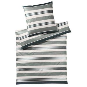 Yes for bed POVLEČENÍ, makosatén, šedá, zelená, 155/220 cm obraz