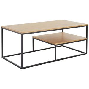 MID.YOU KONFERENČNÍ STOLEK, černá, barvy dubu, kov, kompozitní dřevo, 110/60/45 cm obraz